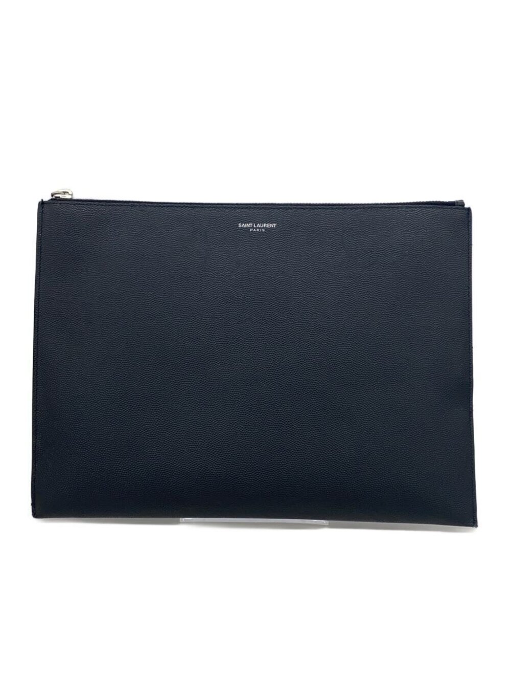 SAINT LAURENT Clutch Bag Leather Black